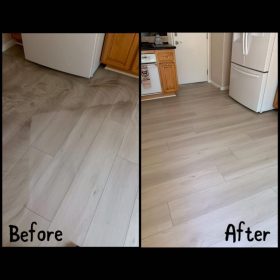Vinyl Floor Cleaning